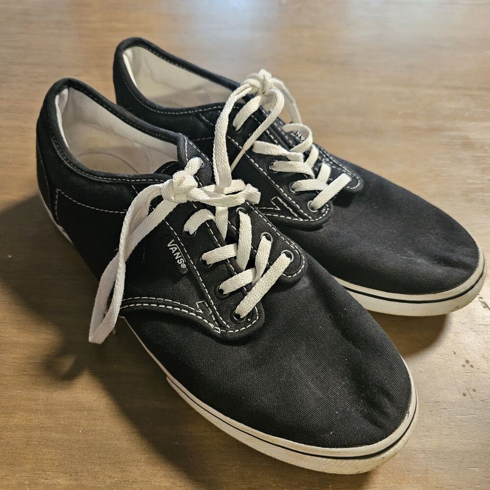 Vans Women's Size 9 Black White Skate Shoe